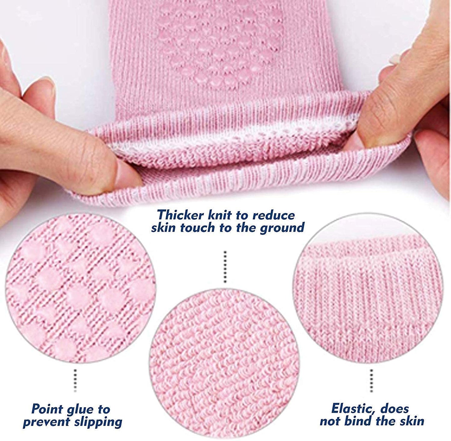 2 Pair Baby Knee and Elbow pad Baby Crawling Elbow pad Baby Leg Warmer Baby Kneecap (Multi Color) - Flymaster Shop