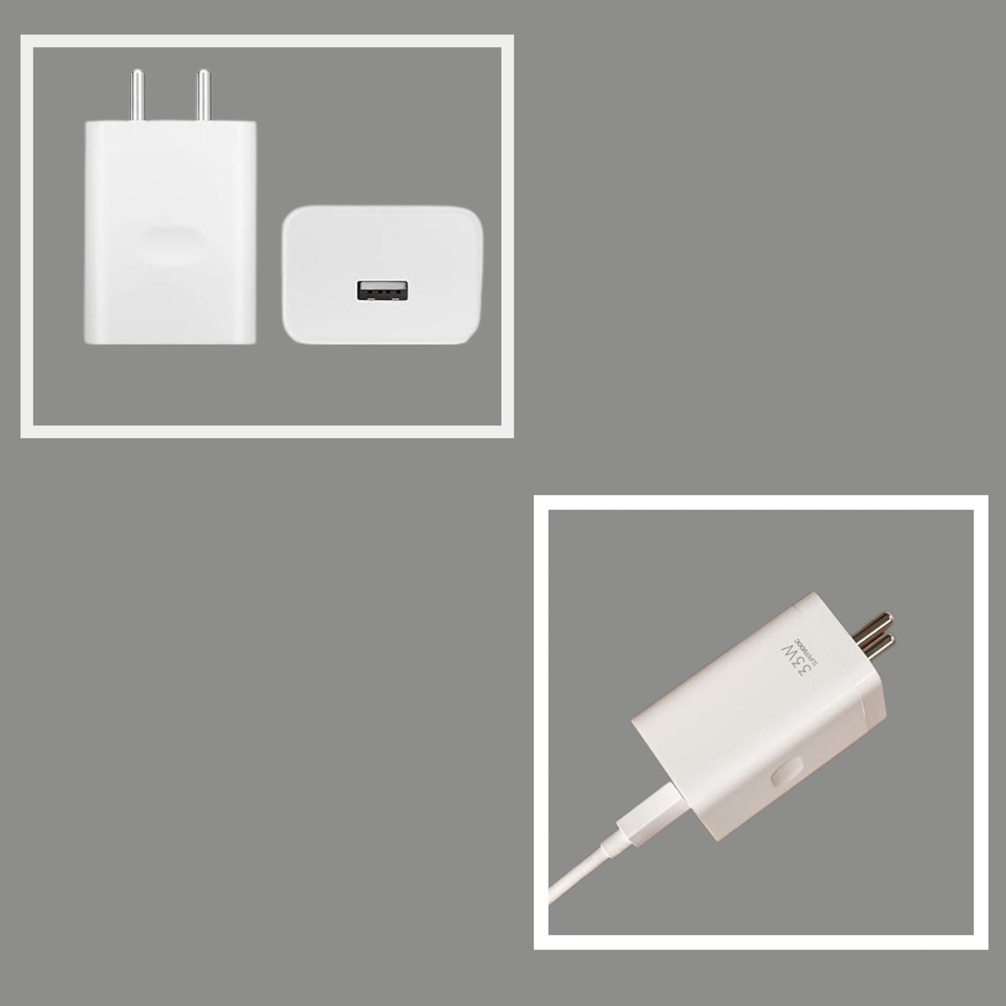 33W Fast Charger Adapter with USB to Type-C Cable | Quick Charge (QC) Technology | Wall Charger for USB-C Devices (White) - Flymaster Shop