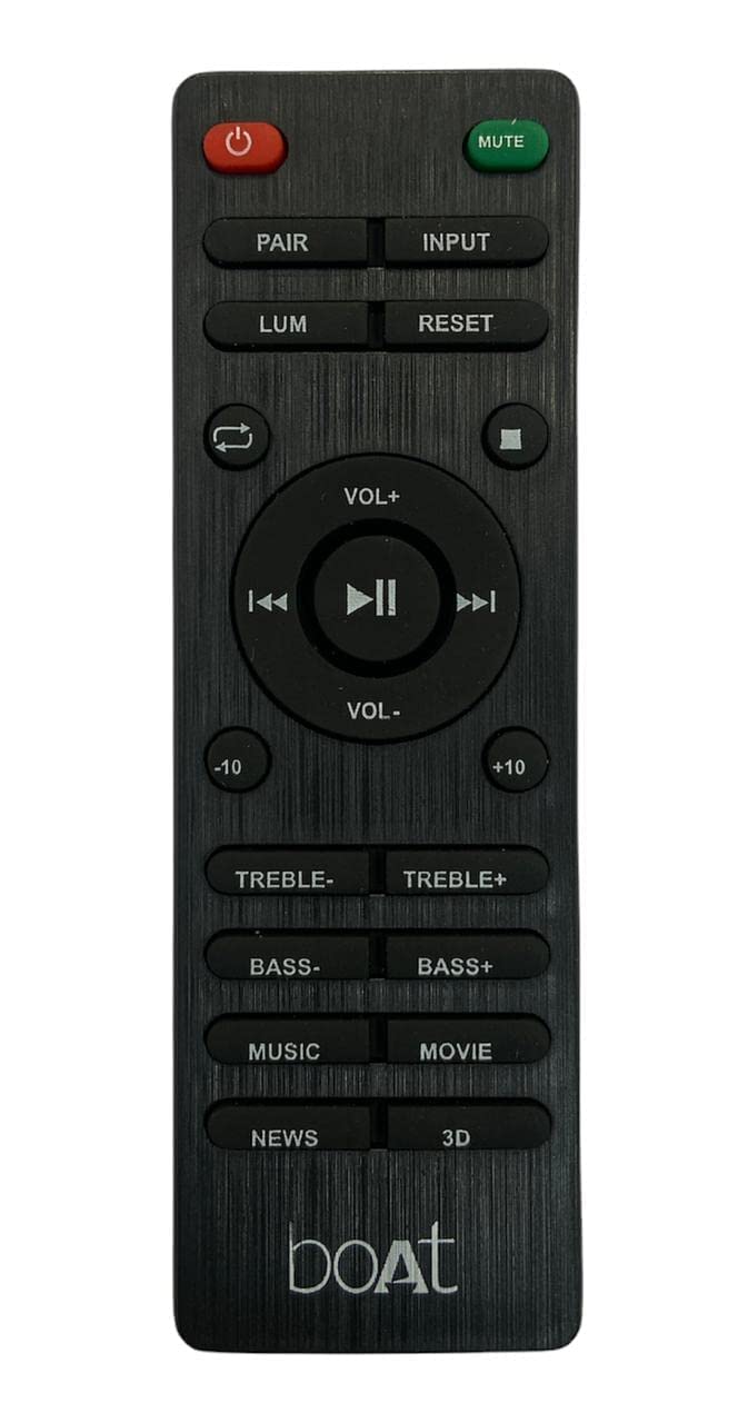 Remote Compatible with Boat HomeTheater System Aavante Sound Bar 1150/1160/1200/1250/1280/3100D/3150D (Match The Image with Your Old Remote)
