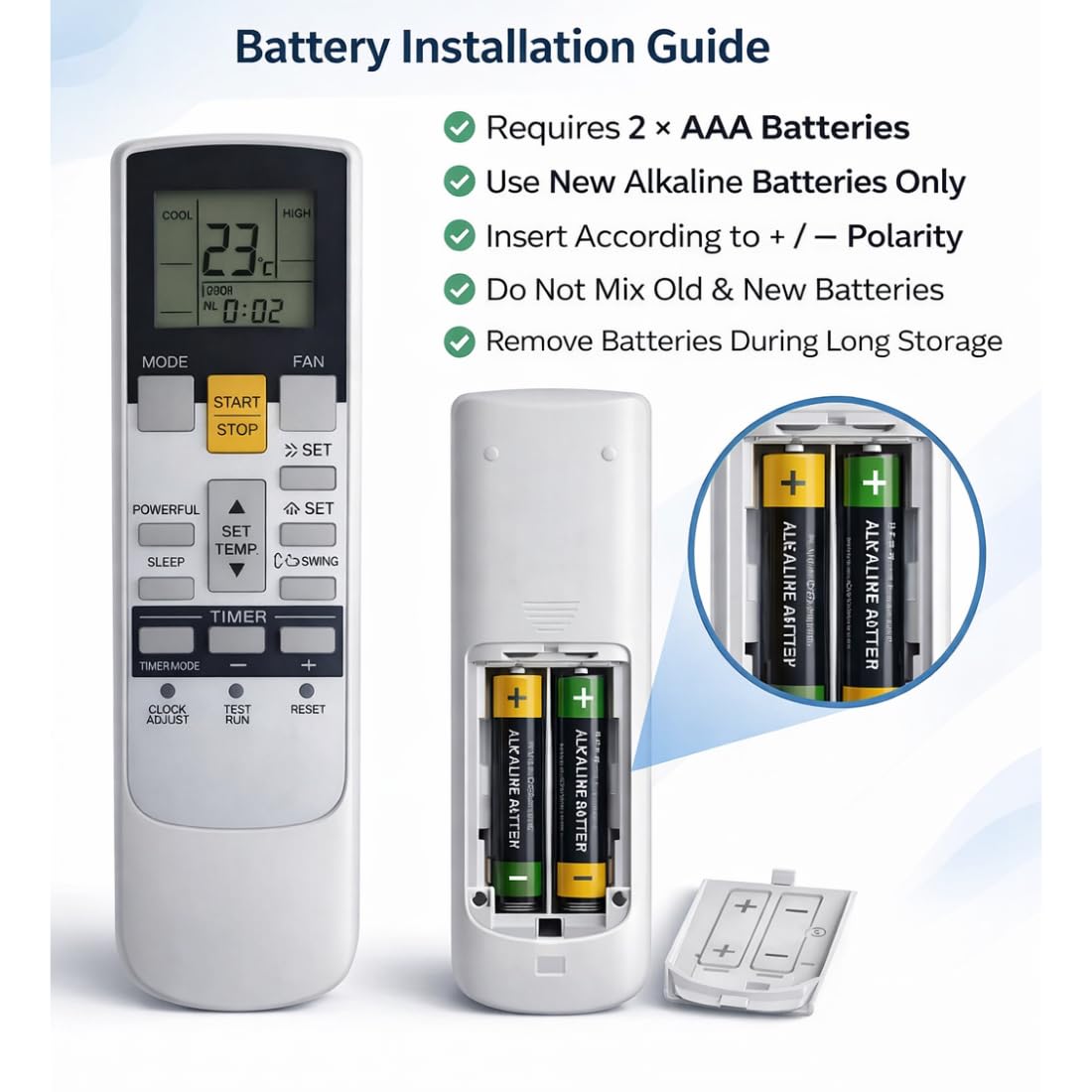 O General Split/Window AC | Air Conditioner Remote | Compatible and Convenient