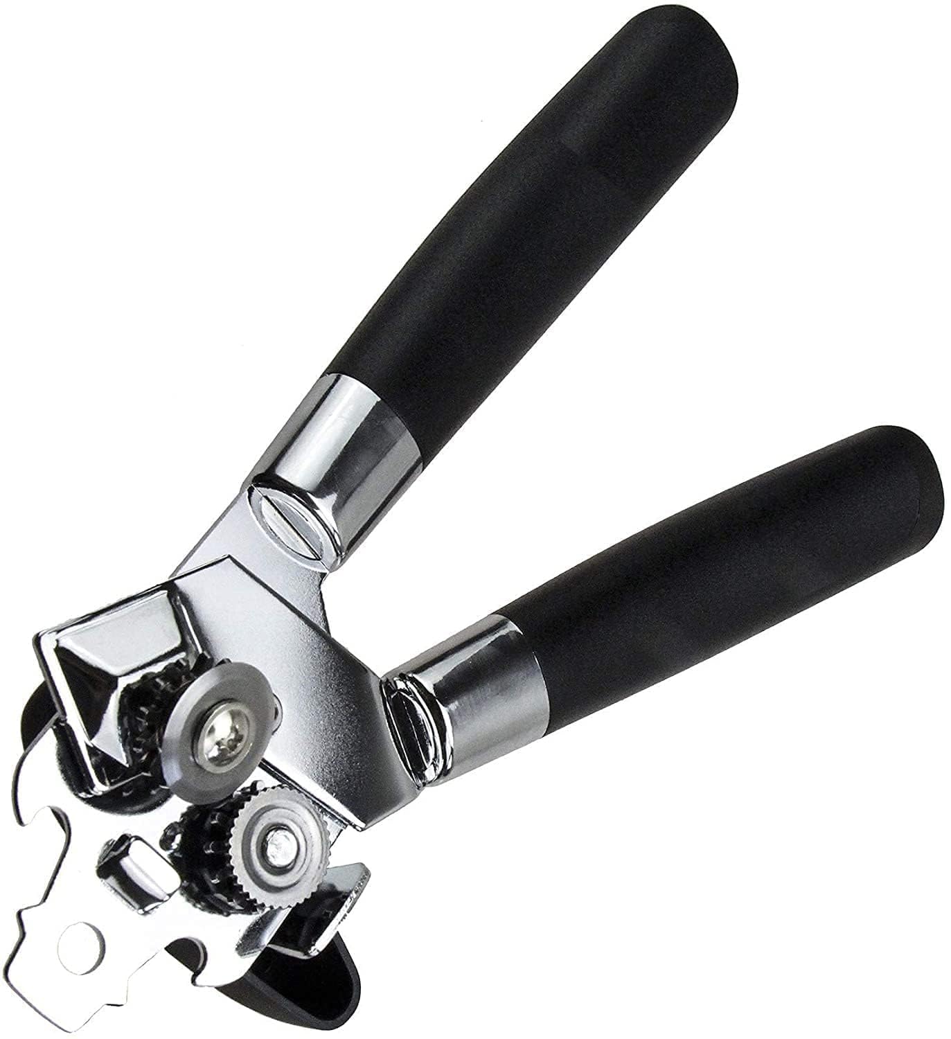 Universal CAN Opener/TIN Opener Stainless Steel 18 cm Multipurpose Opener for Cans and Tins for Household, Camping, and Parties, Black (Modern) - Flymaster Shop