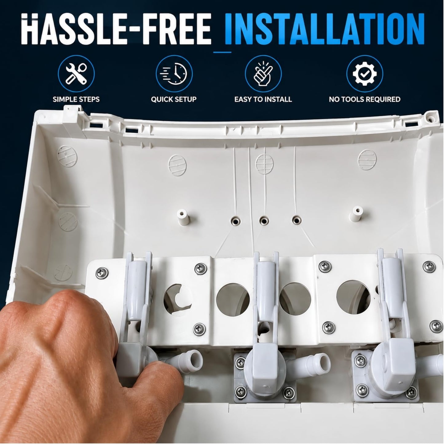 Water Dispenser Tap Faucet Replacement Part - Universal Fit, White & Grey(Pack of 1)