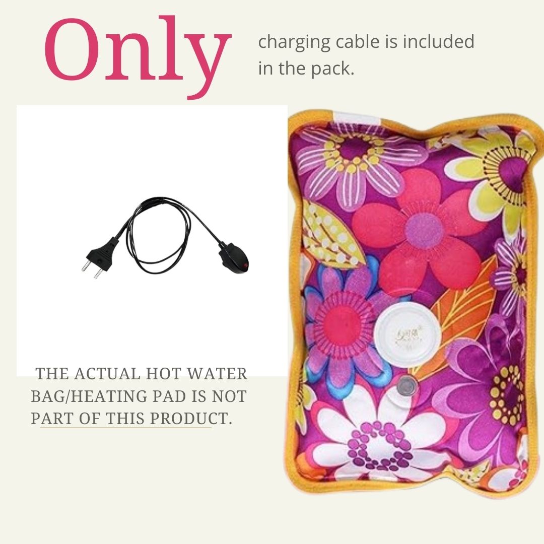 Electric Hot Water Bag - Cable/Electric Pain Relief Heating Bag Chargering Cable - Pack of 1 (Only Charger with Cabel). - Flymaster Shop