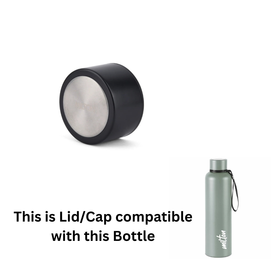 Aura Thermosteel Spare Lid Compatible with Milton Aura 1000ml | Leak-Proof Replacement Cap (Grey)