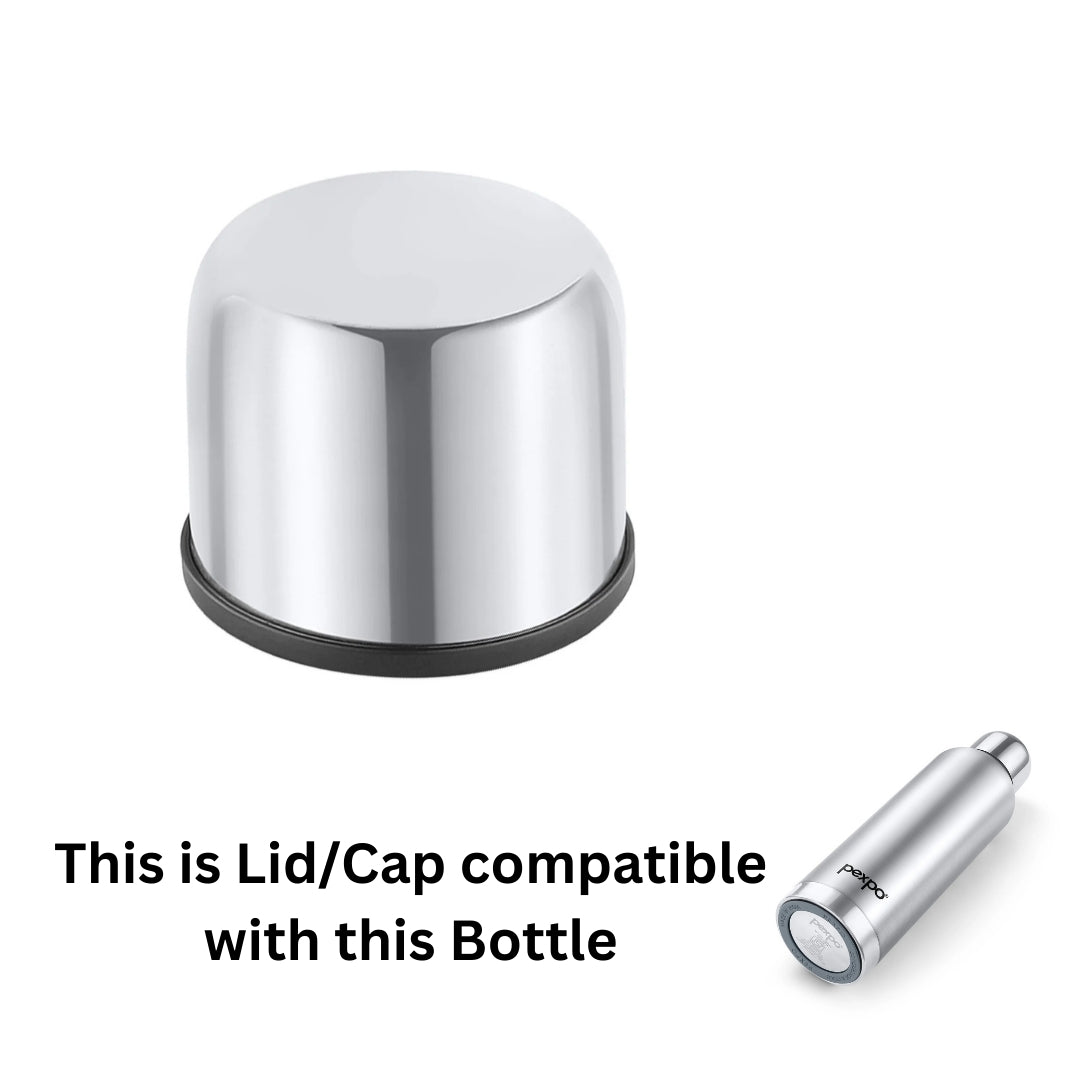 Pexpo Extreme Thermos Top Steel Cap/Lid | Compatible Replacement Steel Lid for Pexpo Extreme Thermos Bottles | Non-Original Bottle Cap