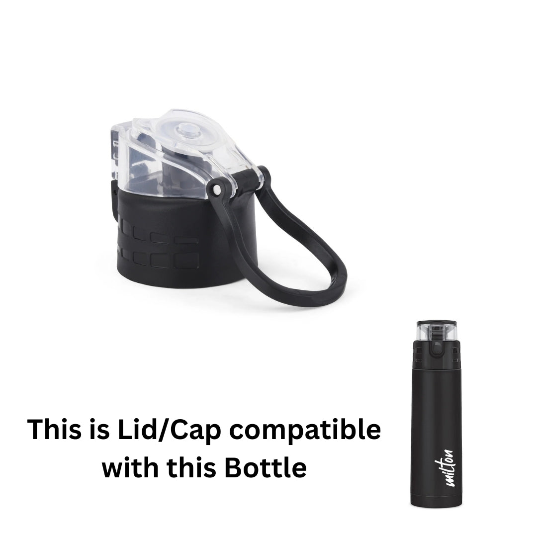Milton Spare Atlantis Assemble Lid Compatible for 900ml Water Bottle‚ Leak Proof Replacement Cap for Daily Use