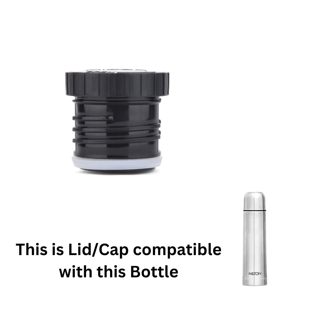 Milton Spare Plain Lid Compatible for Regular Water Bottle 350ml / 500ml ‚ Simple Leak Proof Replacement Cap