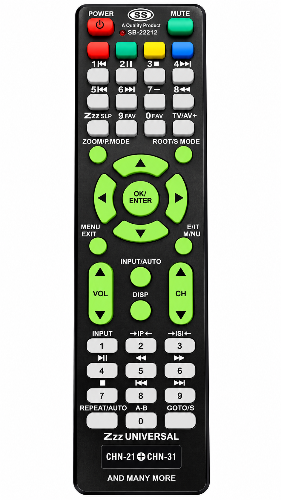 Chinese Universal LED TV Remote Control – SS SB-22212