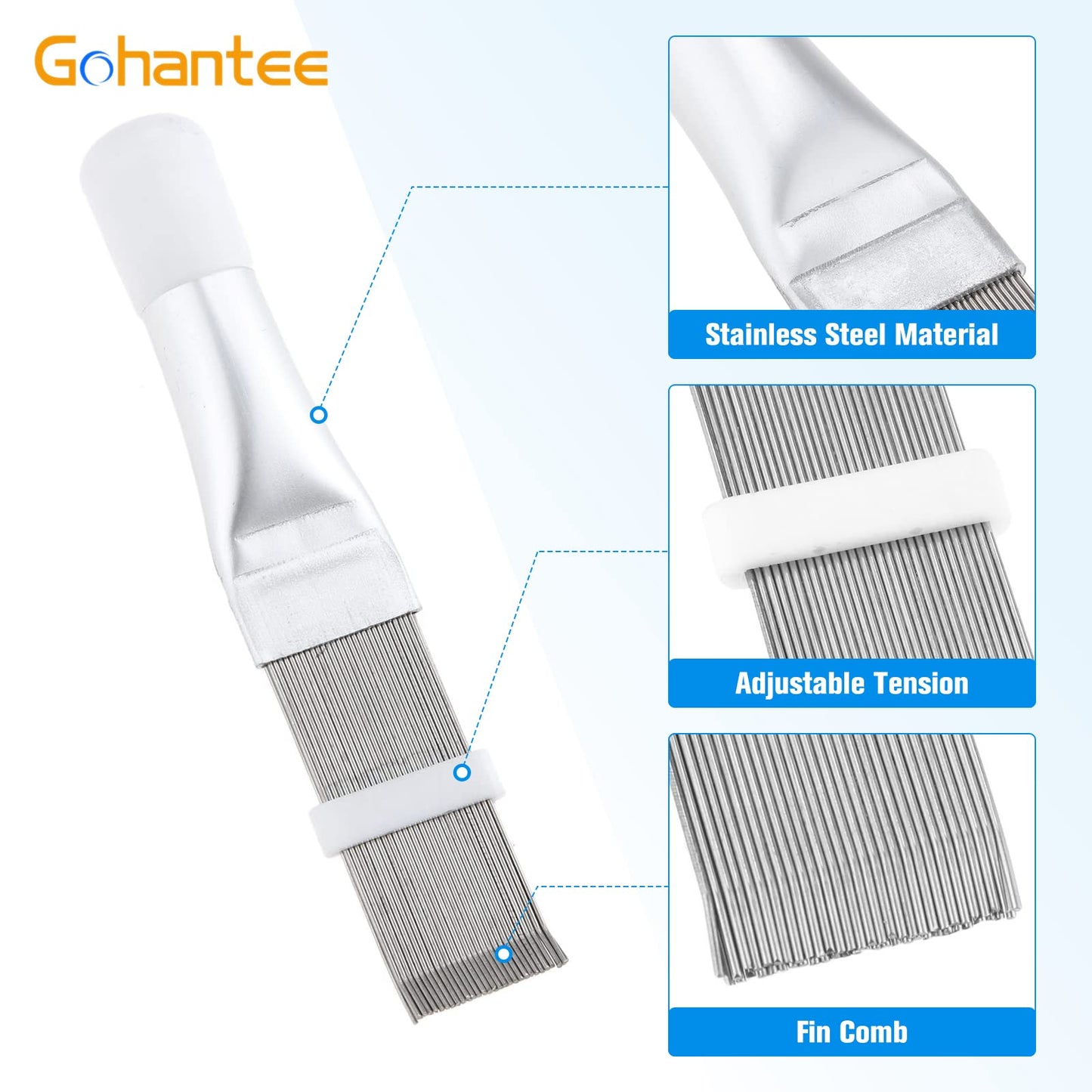 Air Conditioner Fin Comb | AC Condenser Fin Straightener Cleaner Tool | Pack of 2 - Flymaster Shop