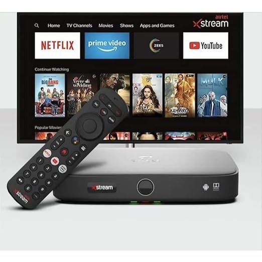 Airtel Xstream Remote | DTH Set Top Box Accessories | Voice Control Compatible & Convenient - Flymaster Shop
