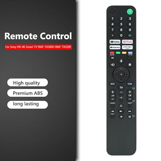 Bluetooth Voice Command RMF-TX520P Remote Control for Sony Smart TVs – Compatible with A80J, X80J, X85J, X90J, X95J Series - Flymaster Shop
