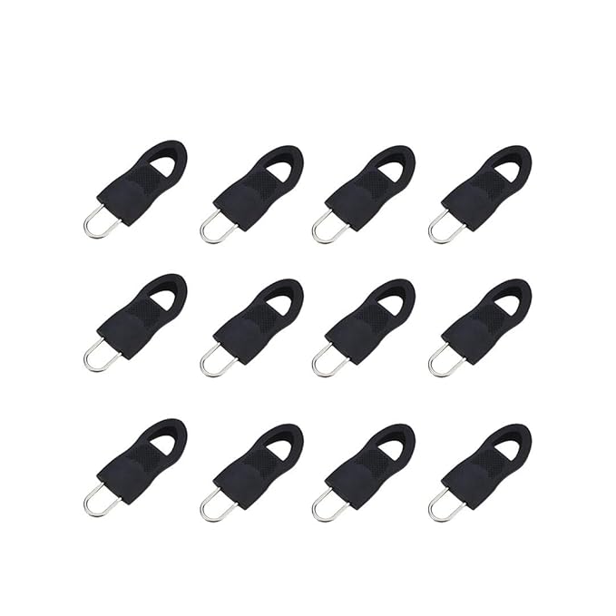 Detachable Zipper Puller Set – U-Shaped Resin Zip Head Pullers for Waistbands, Belts, DIY Sewing (Pack of 10) - Flymaster Shop