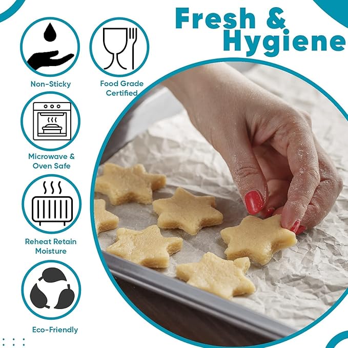 Flymaster 100% Food Grade Non-Stick Butter Paper Roll - 100m Parchment Paper for Roti Wrapping & Baking. - Flymaster Shop