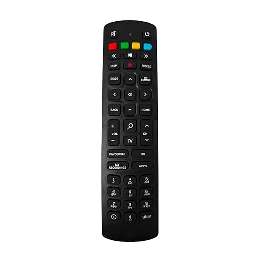 Flymaster Non-Voice Function Remote for Jio Fiber Set-Top Box – Reliable, User-Friendly & Durable Replacement Remote (Black) - Flymaster Shop