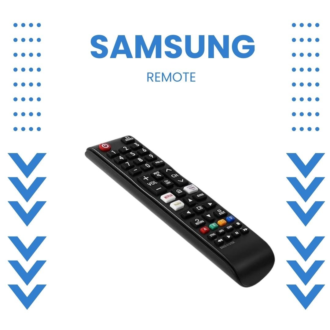 Flymaster Samsung LED/LCD TV Universal Remote Control – Full Functionality, Easy Setup (Black). - Flymaster Shop