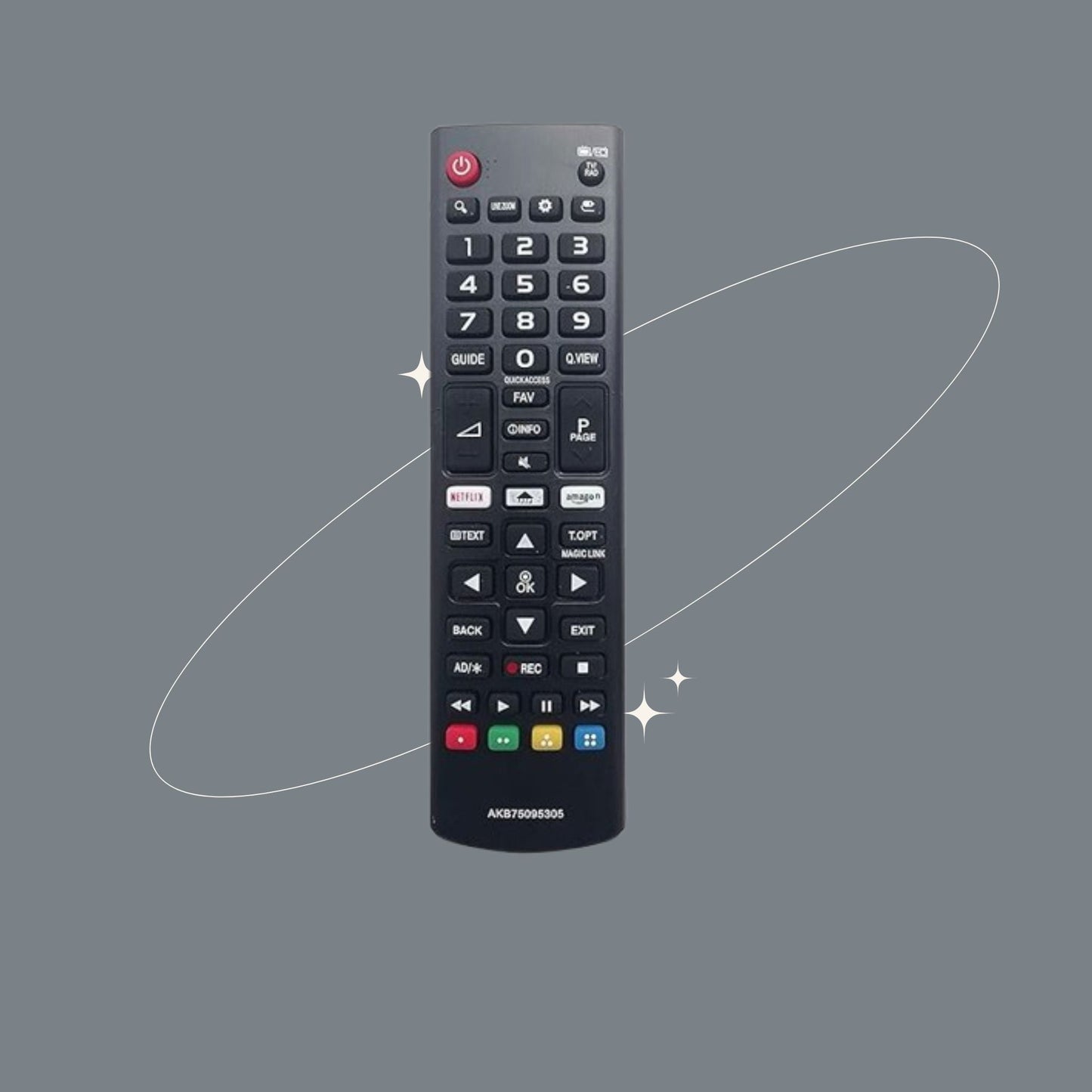 Flymaster Universal Remote for LG Smart TVs – Compatible with LED, LCD, Plasma, and HD Models – Prime Video & Netflix Hotkeys - Flymaster Shop