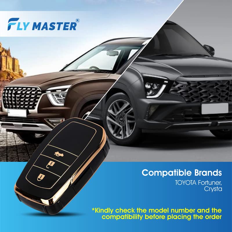 Fortuner Crysta 2nd Gen | Car Key Cover | Protects and adds style to your car key - Flymaster Shop