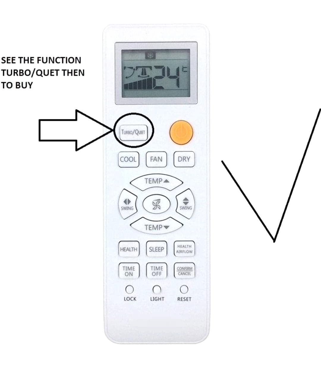 Haier AC Remote Control – Infrared Compatible Replacement, White - Flymaster Shop