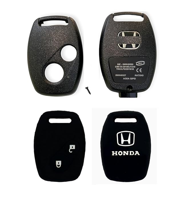 Honda I-VTEC Amaze BRIO BRV City Civic CRV Jazz | Car Accessories | Key Shell in Black with Wide Compatibility - Flymaster Shop