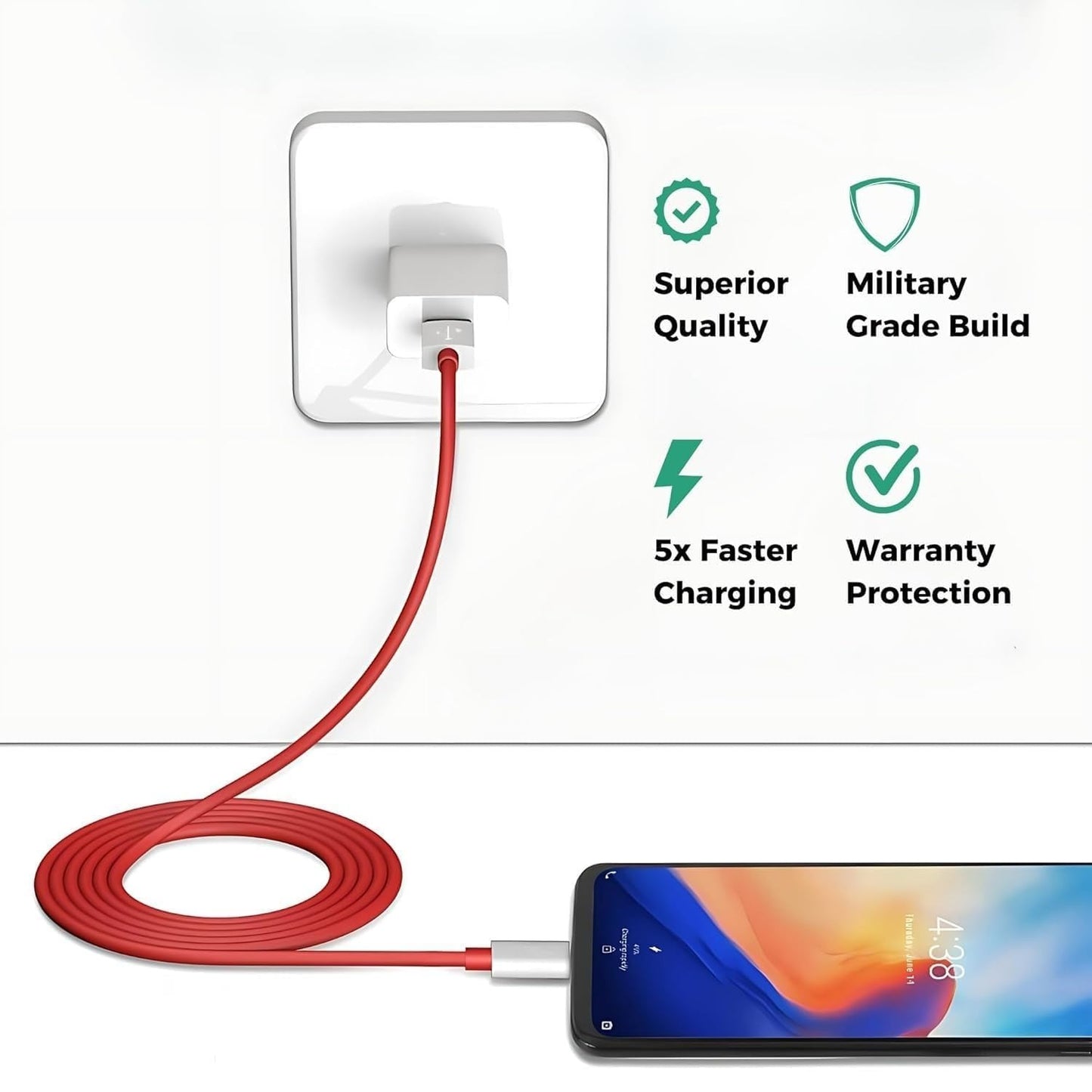 100W Original OnePlus SUPERVOOC Charger – Fast Charging Adapter for OnePlus Nord CE4/CE3/CE3 Lite 5G and Dash/VOOC/Wrap Charging Support