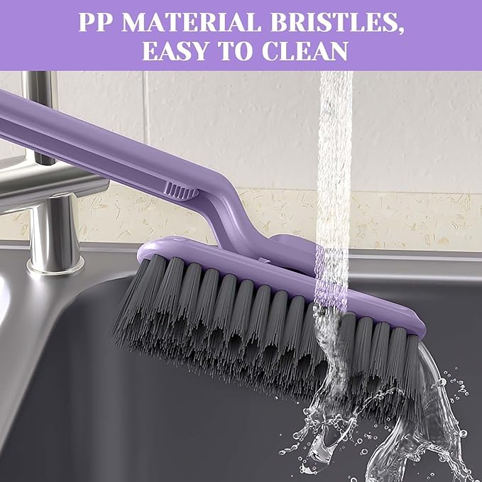 Multi-Function Bathroom Cleaning Brush - Hard Bristle Rotating Crevice Gap Cleaning Brush for Tiles, Bathroom, and Floor Cleaning (Pack of 1, Multi-Colour) - Flymaster Shop