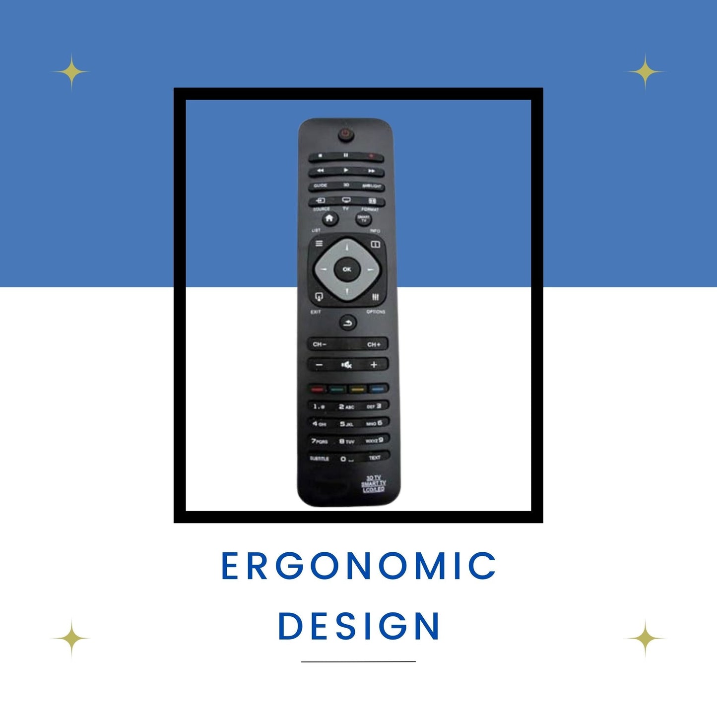 Philips LCD/LED TV Universal Remote – Easy-to-Use, Compatible with Multiple Models. - Flymaster Shop