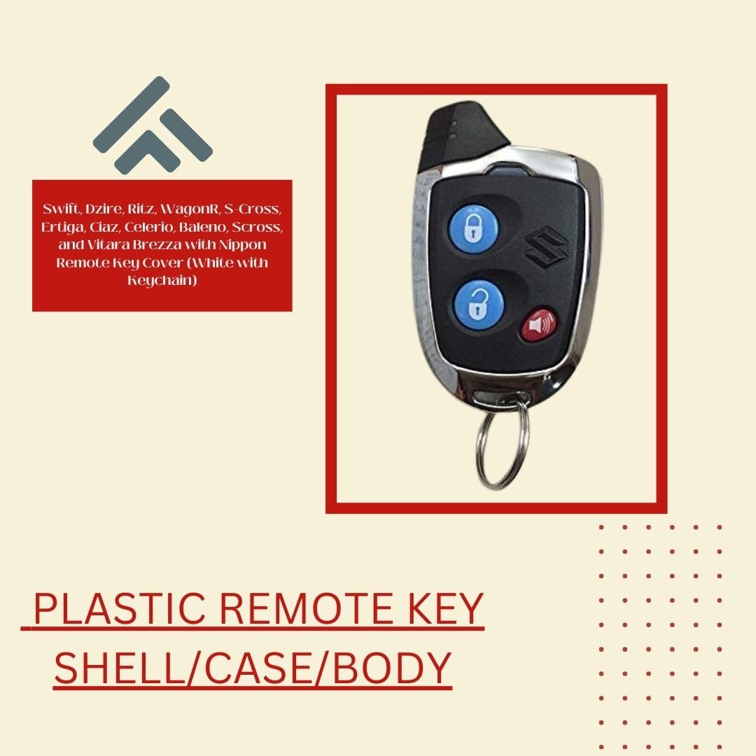 Plastic Remote Key Shell/Case for Maruti Nippon | Replacement Key Body for Maruti Cars - Flymaster Shop