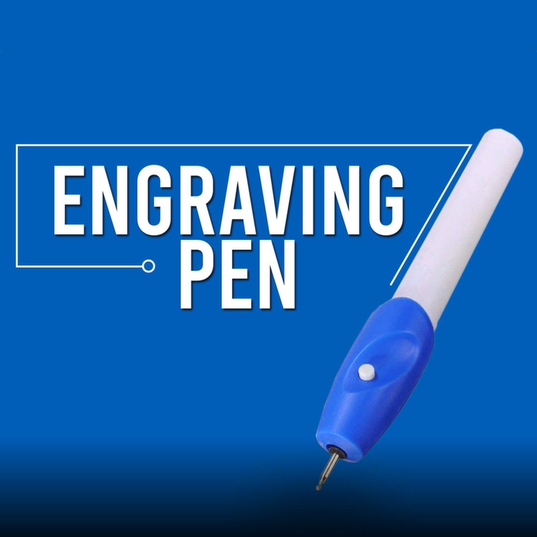 Power Engraving Pen Etching and Carving Electric Machine – Name Engraver with Extra Tool Nib for Jewelry, Glass, Metal, Plastic, and Wood (Model FDC-12A). - Flymaster Shop
