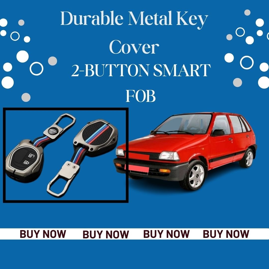 Premium Metal Key Cover for Suzuki Swift, Ertiga, WagonR, Celerio, Swift Dzire, Alto, Fronx, Brezza, S-Presso, Ignis – 2-Button Remote Key Compatible - Flymaster Shop