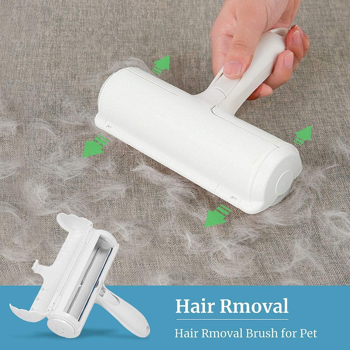 Reusable Dog Hair Remover Roller Dog Cat and Other Pets Hairs Cleaning Lint Fur Brush Rollers Easy Hair Removal Furniture, Clothes, Sofa, Carpet, Couch, Bedding (Dog Hair Remover) - Flymaster Shop