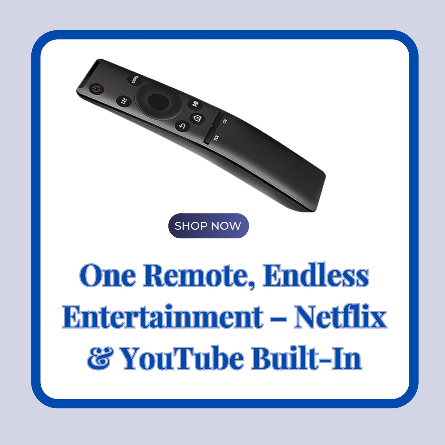 Samsung Smart 4K Ultra HD TV Remote | Replacement with Hot Keys for LED, OLED, UHD, QLED & 6, 7, 8 Series Samsung TVs - Flymaster Shop