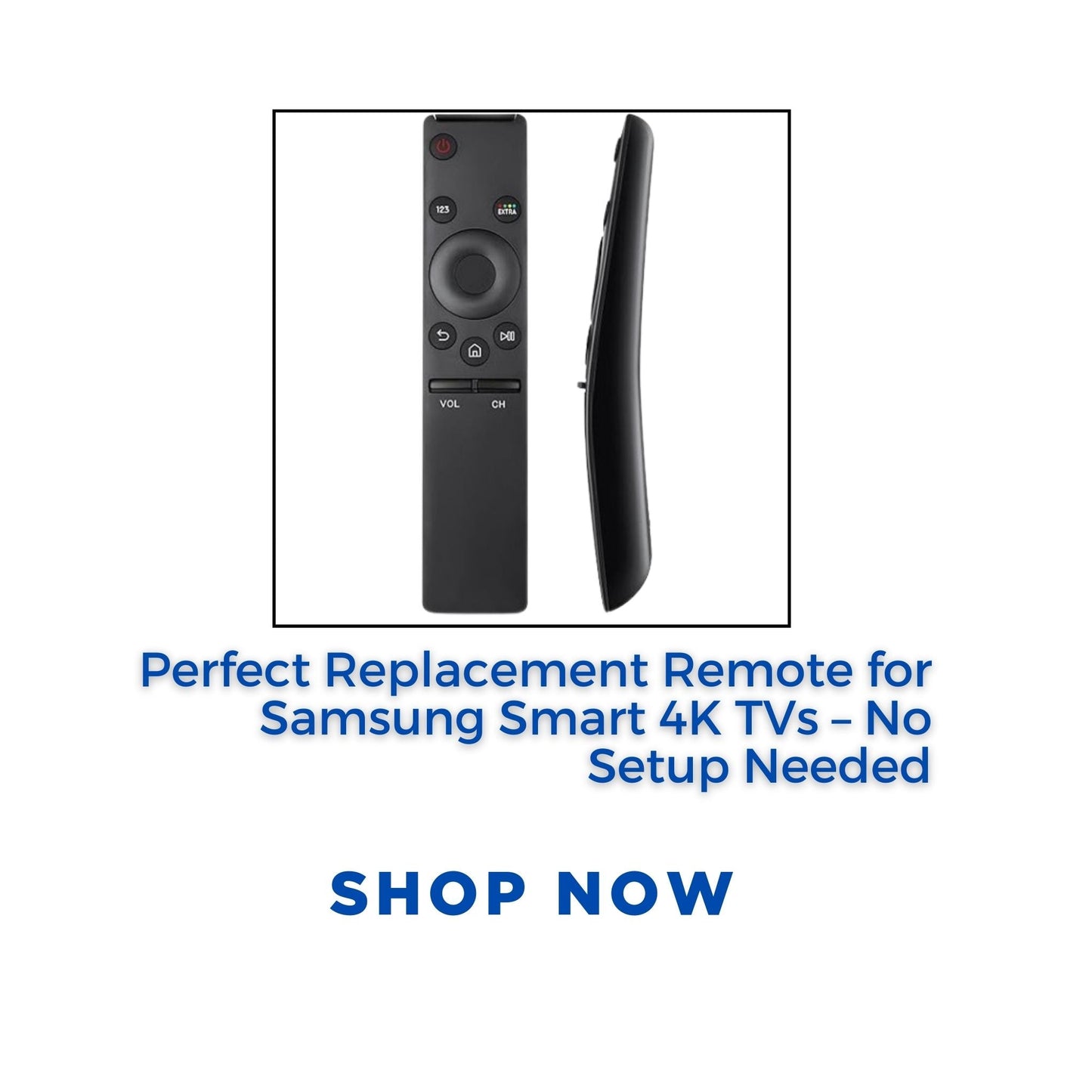 Samsung Smart 4K Ultra HD TV Remote | Replacement with Hot Keys for LED, OLED, UHD, QLED & 6, 7, 8 Series Samsung TVs - Flymaster Shop