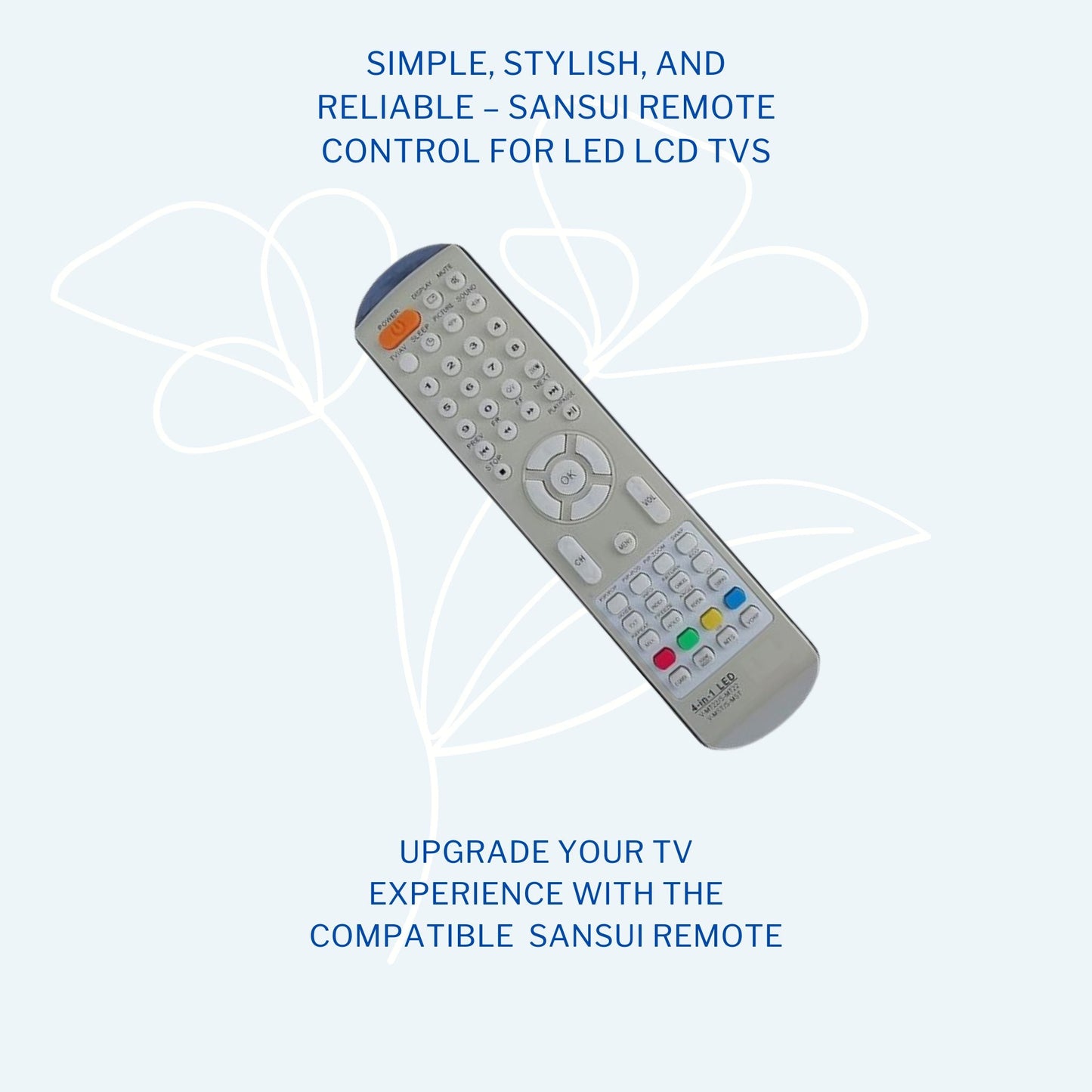 SMT22 Sansui LCD/LED TV Remote Control | Easy-to-Use Buttons for Simple LCD/LED Control. - Flymaster Shop