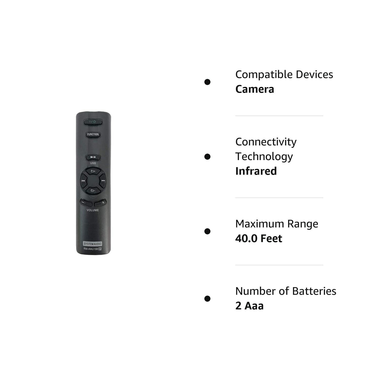 Sony RM-ANU156 SA-D10 SA-D100 SA-D40 | Home Theater Systems Remote | Convenient control from a distance - Flymaster Shop