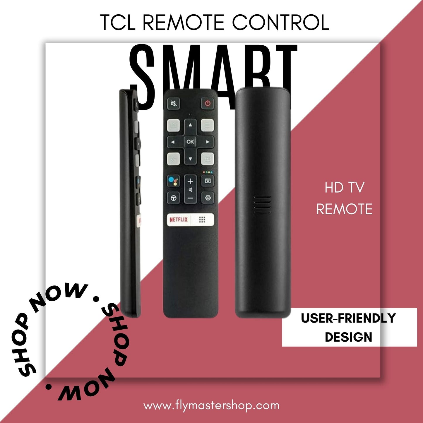 TCL Smart HD TV Remote Control | Universal Compatibility, No Voice Function - Flymaster Shop