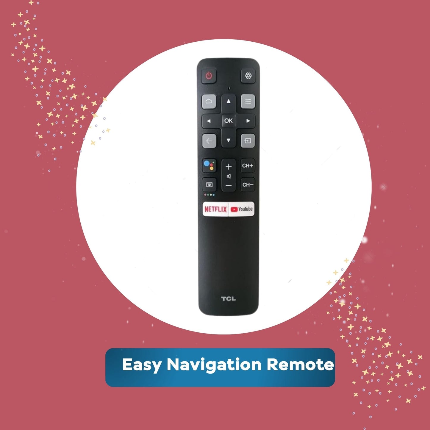 TCL Smart HD TV Remote Control | Universal Compatibility, No Voice Function - Flymaster Shop
