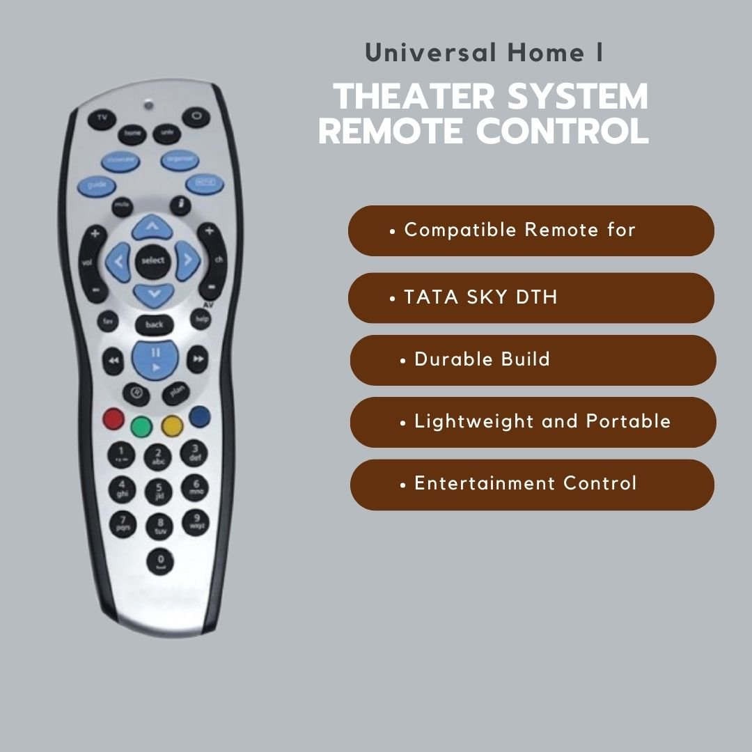 Universal Remote Control for Tata Sky, Tata Play HD+ & Plus – Manage Entertainment with Recording Functionality (Pack of 1) - Flymaster Shop