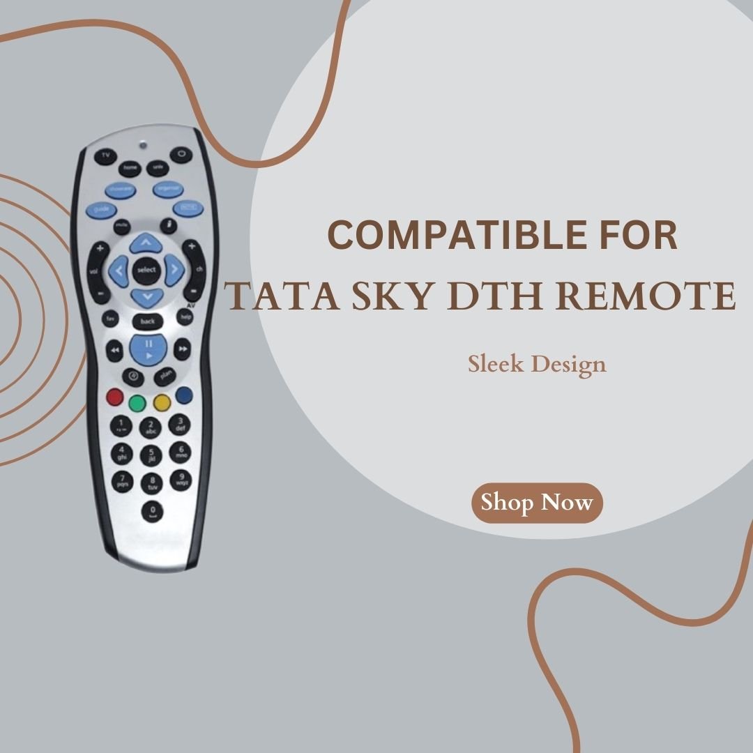 Universal Remote Control for Tata Sky, Tata Play HD+ & Plus – Manage Entertainment with Recording Functionality (Pack of 1) - Flymaster Shop