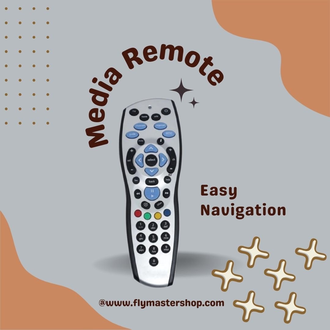 Universal Remote Control for Tata Sky, Tata Play HD+ & Plus – Manage Entertainment with Recording Functionality (Pack of 1) - Flymaster Shop