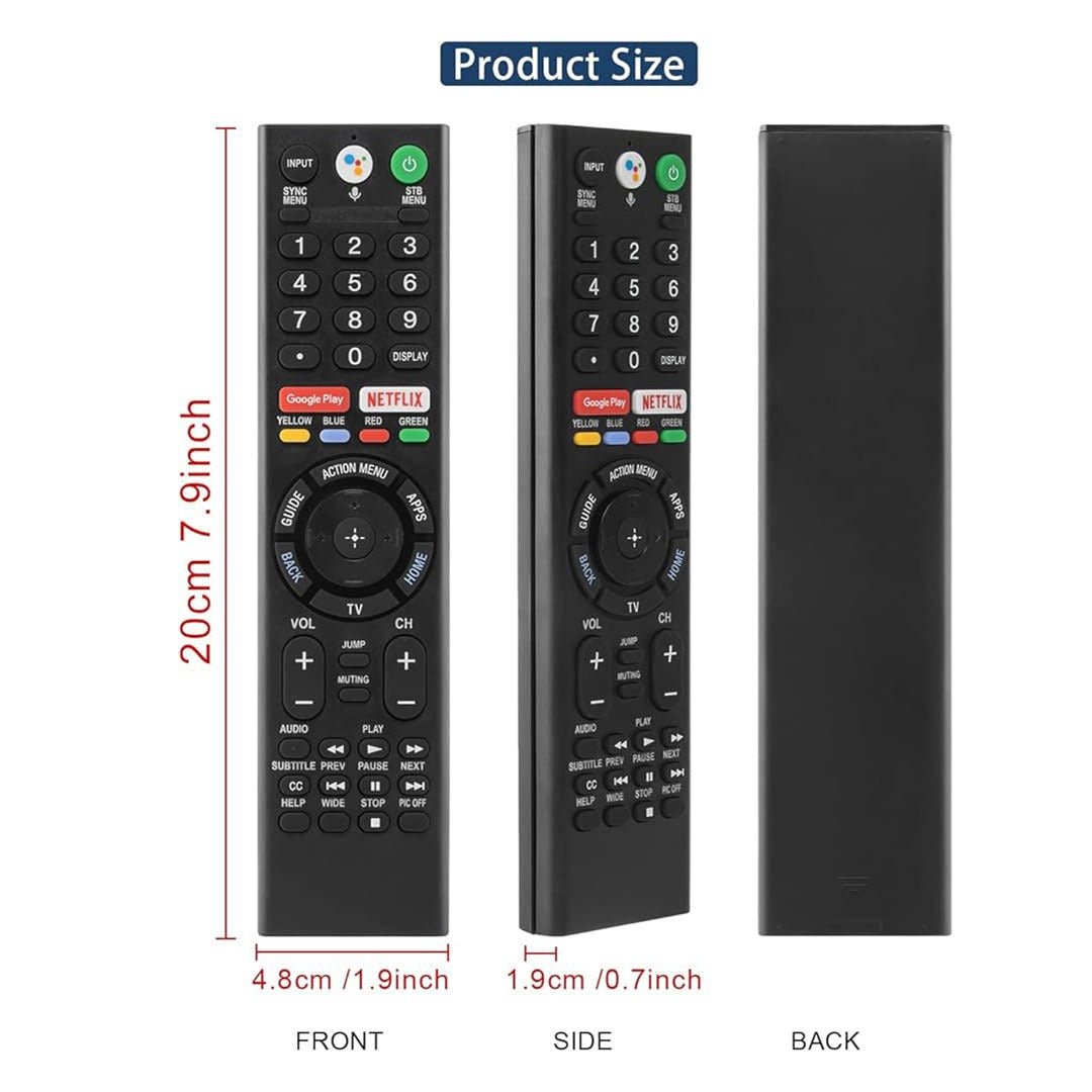 Voice Replacement Remote for Sonyy and Bravia TVs – Compatible with All Sony 4K UHD, LED, LCD, HD Smart TVs, and Android TV Models. - Flymaster Shop