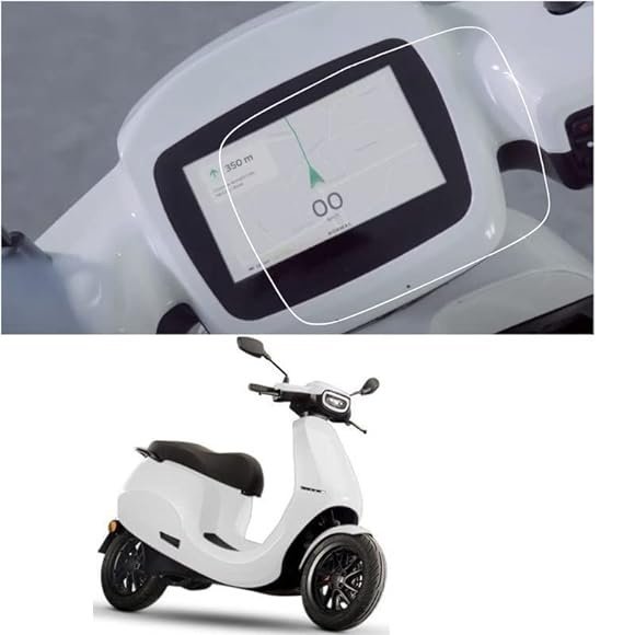 Ola S1 / S1 Pro EV Scooter | Screen Guards | Provides Full Screen Coverage with Installation Kit for Touchscreen Display (Transparent)