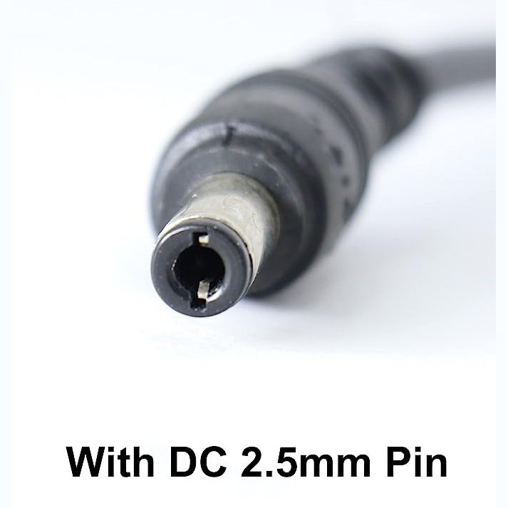 12V 1A Output, DC 2.5MM Pin | Power Adaptor | CCTV Cameras, Routers, Modems, LED Strip Lights, Set Top Boxes | Black Color - Flymaster Shop