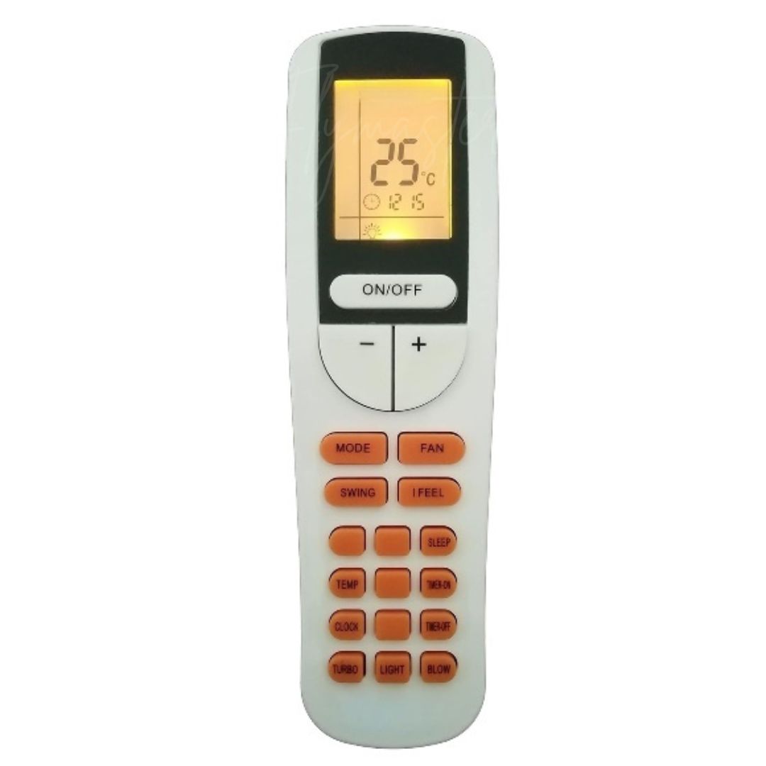 Flymaster AC Remote Control with Display Light (Old Remote Exactly Same Remote Will Only Work) Compatible for Voltas AC Remote.