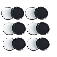 Glass Jars Air-Tight Black Metal Caps – Stylish Storage for Pantry, Spices, and More (82mm), Metal Lid for Glass jar/Bottles.