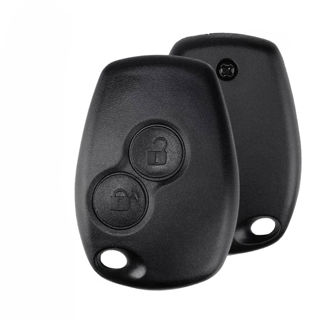 2 - Button Remote Car Shell/Case for Renault Logan, Duster, Verito, Lodgy, Kwid – Replacement Key Fob Body (Pack of 1) - Flymaster ShopFlymaster ShopB0DB8FLT8C
