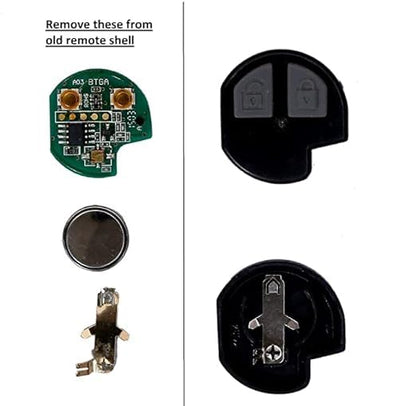 2 Button Remote Key Shell for Maruti Suzuki Swift, WagonR, Alto, A-Star, Dzire – Replacement Key Case - Flymaster Shop