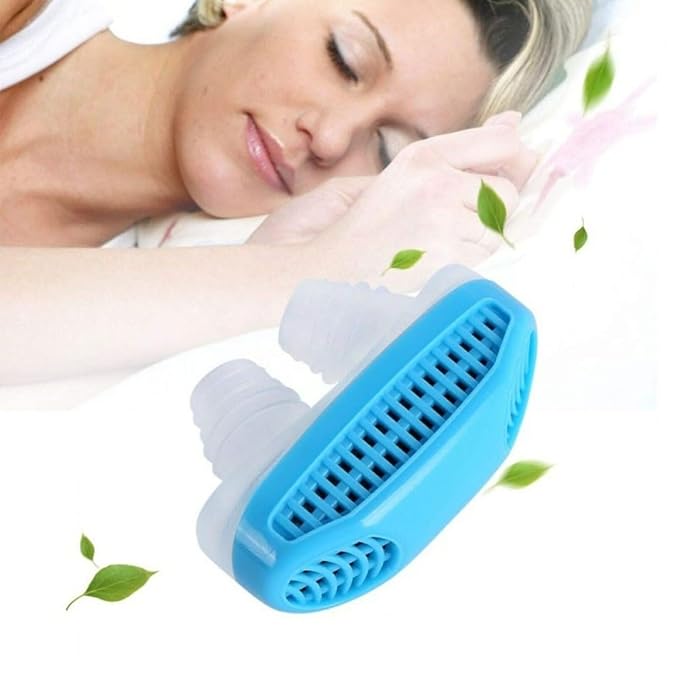 2-in-1 Anti-Snore Air Purifier & Nose Breathing Clip – Snoring Relief Device for Better Sleep (1 Piece) - Flymaster Shop