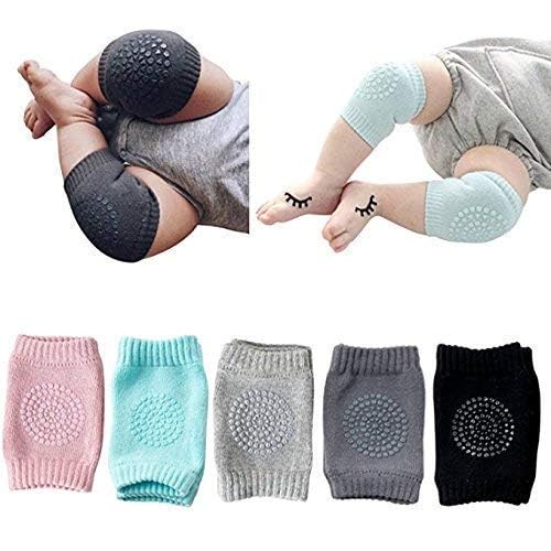 2 Pair Baby Knee and Elbow pad Baby Crawling Elbow pad Baby Leg Warmer Baby Kneecap (Multi Color) - Flymaster Shop