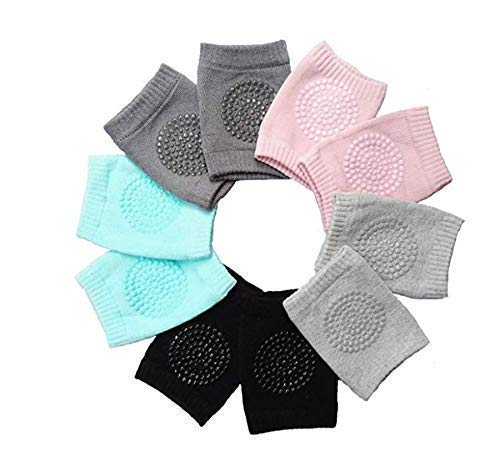 2 Pair Baby Knee and Elbow pad Baby Crawling Elbow pad Baby Leg Warmer Baby Kneecap (Multi Color) - Flymaster Shop