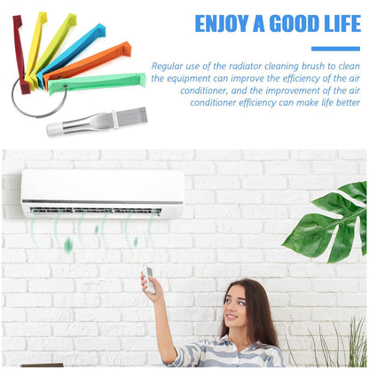 2-Piece Fin Comb Set – AC Condenser Coil Straightener Tool Kit for Radiator & Evaporator Cleaning (FCR6 + Stainless Steel) - Flymaster Shop